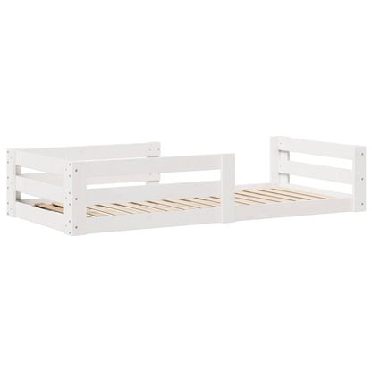 Bed Frame without Mattress White 80x160 cm Solid Wood Pine