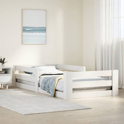 Bed Frame without Mattress White 80x160 cm Solid Wood Pine