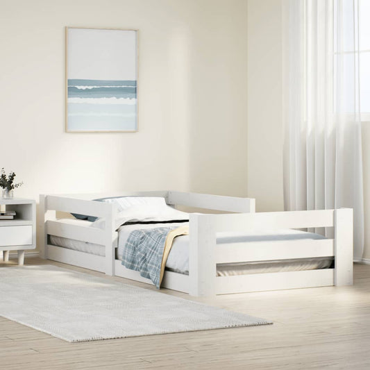Bed Frame without Mattress White 80x160 cm Solid Wood Pine