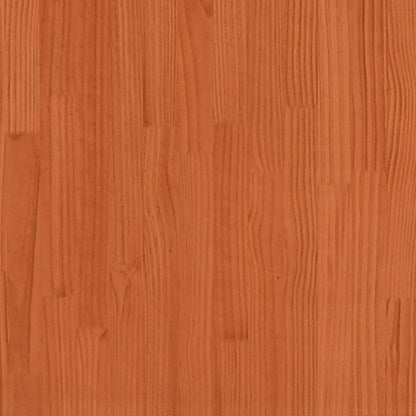 Bedside Cabinet with Desk Wax Brown 232x112x75 cm Solid Wood Pine