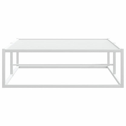 Bed Frame without Mattress White 90x200 cm Metal