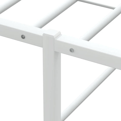 Bed Frame without Mattress White 100x200 cm Metal