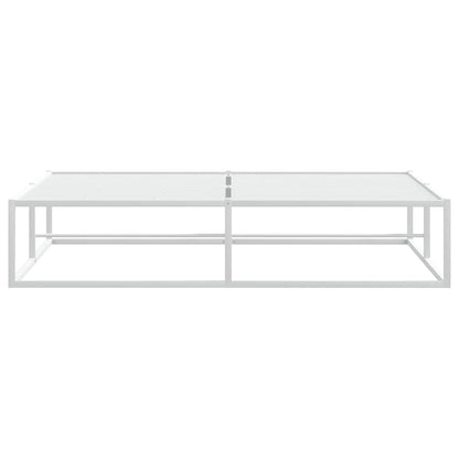 Bed Frame without Mattress White 160x200 cm Metal