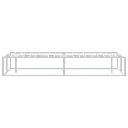 Bed Frame without Mattress White 160x200 cm Metal