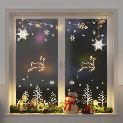 Christmas Lights Reindeer Silhouette 2 pcs 35 LEDs Warm White