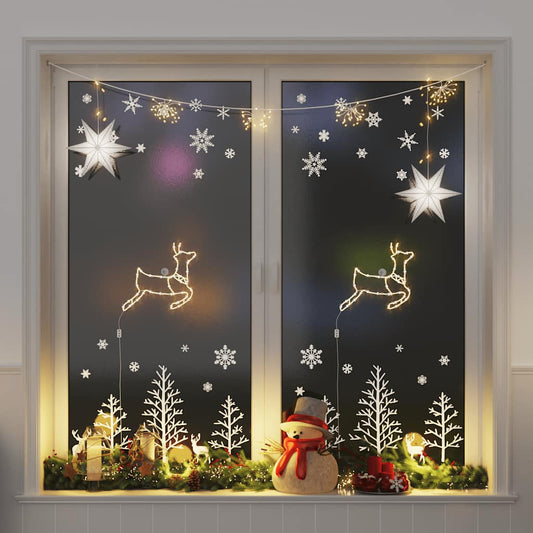 Christmas Lights Reindeer Silhouette 2 pcs 35 LEDs Warm White