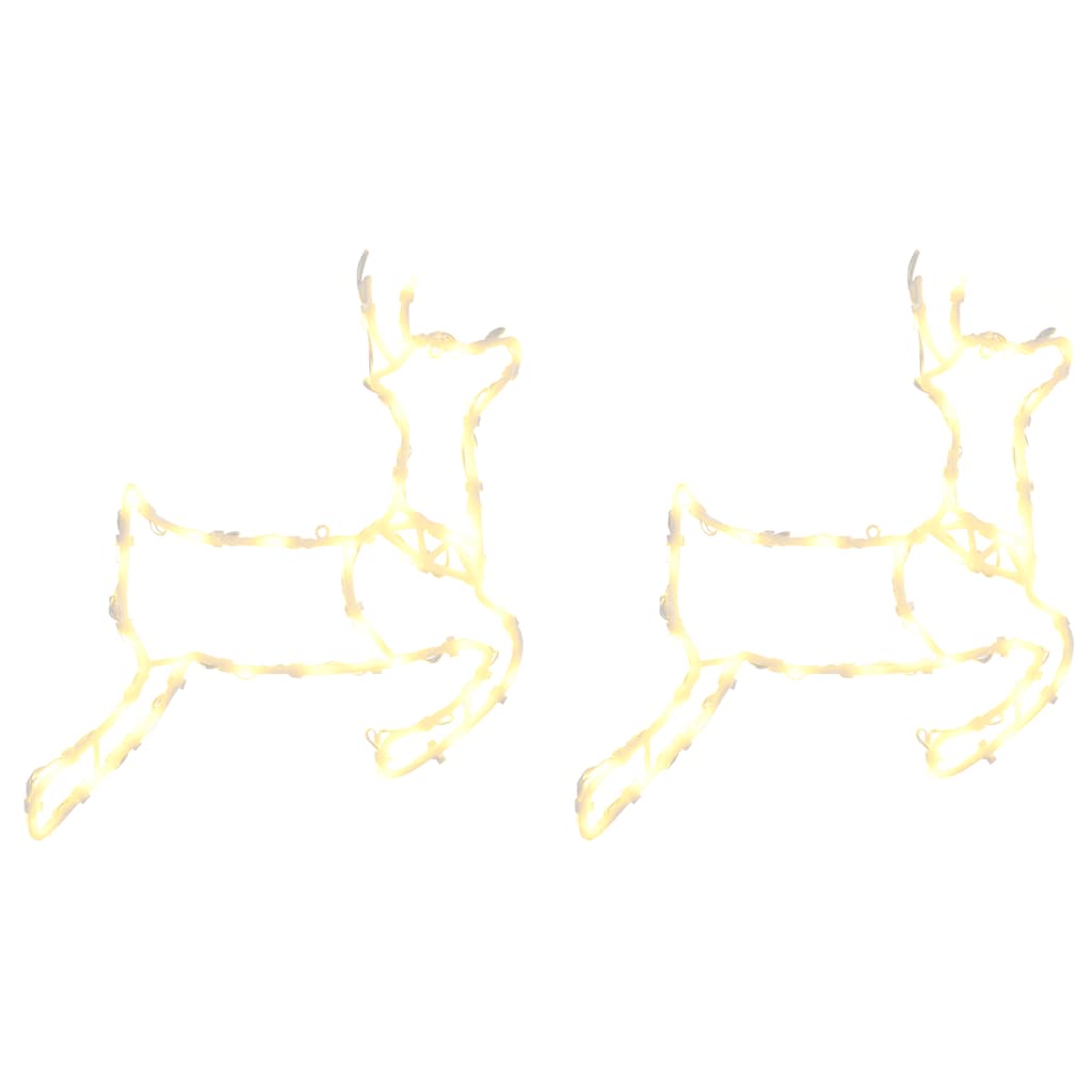 Christmas Lights Reindeer Silhouette 2 pcs 35 LEDs Warm White