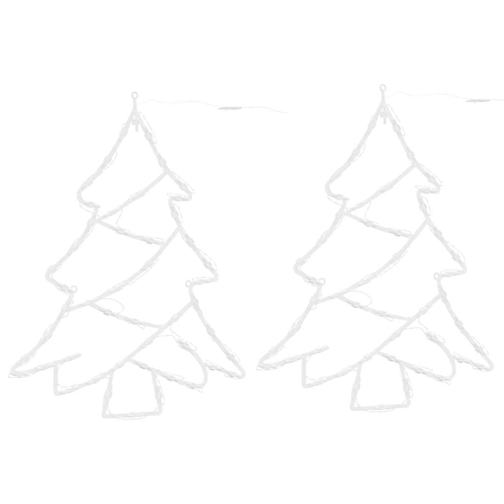 Christmas Lights Christmas Tree Silhouette 2 pcs 50 LEDs Warm White