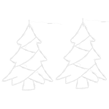 Christmas Lights Christmas Tree Silhouette 2 pcs 50 LEDs Warm White