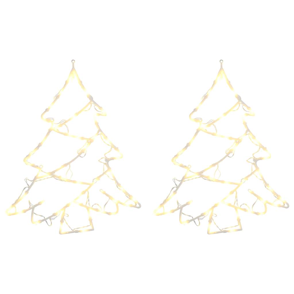 Christmas Lights Christmas Tree Silhouette 2 pcs 50 LEDs Warm White