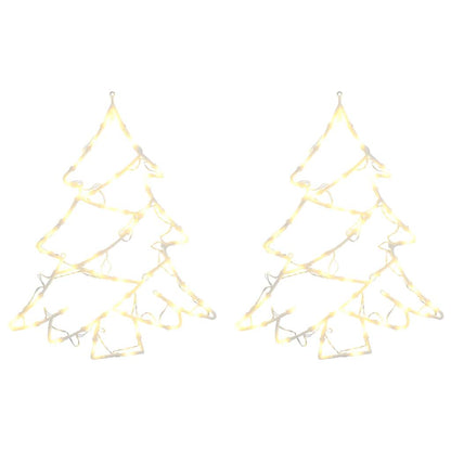 Christmas Lights Christmas Tree Silhouette 2 pcs 50 LEDs Warm White