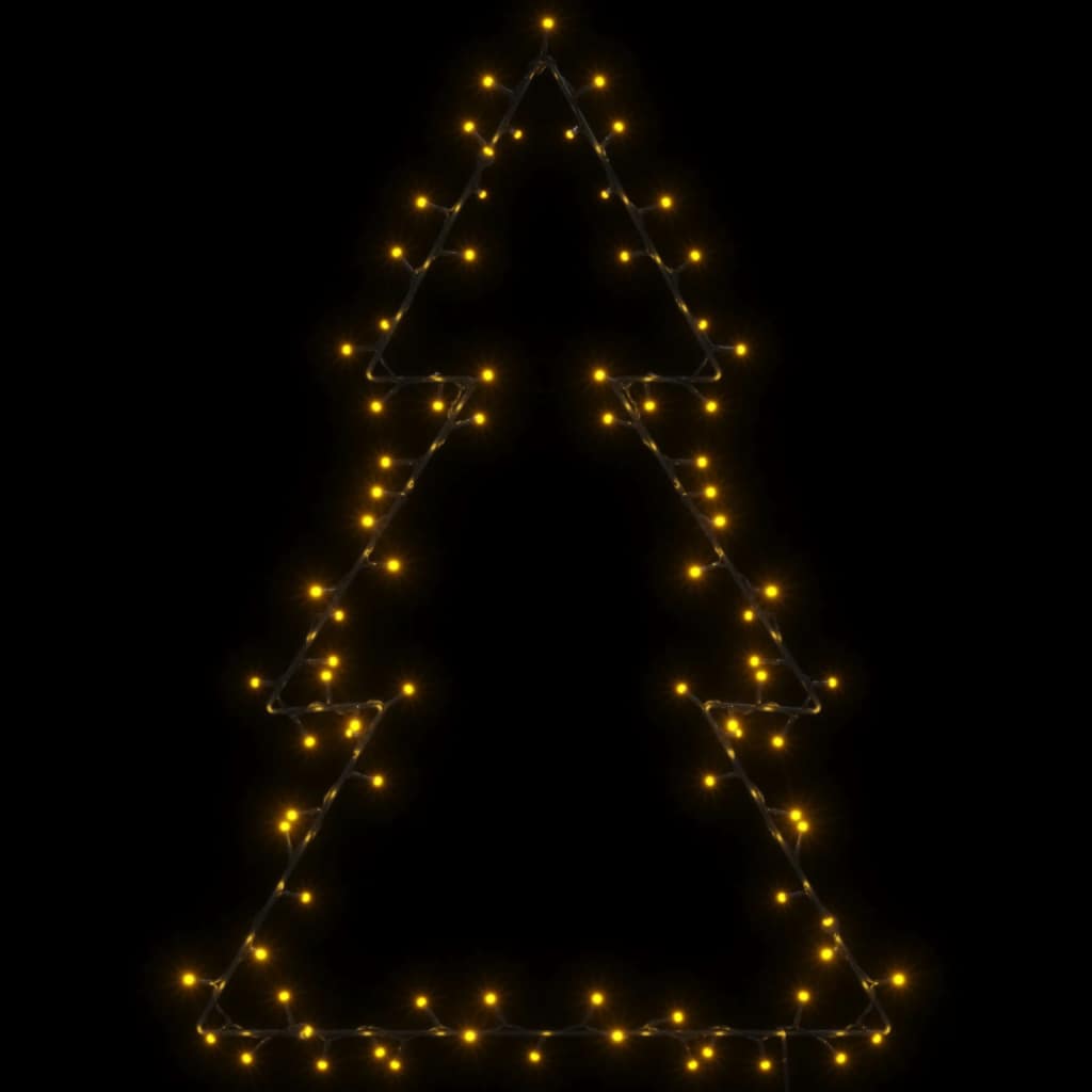 Christmas Lights Christmas Tree Silhouette 115 LEDs Warm White