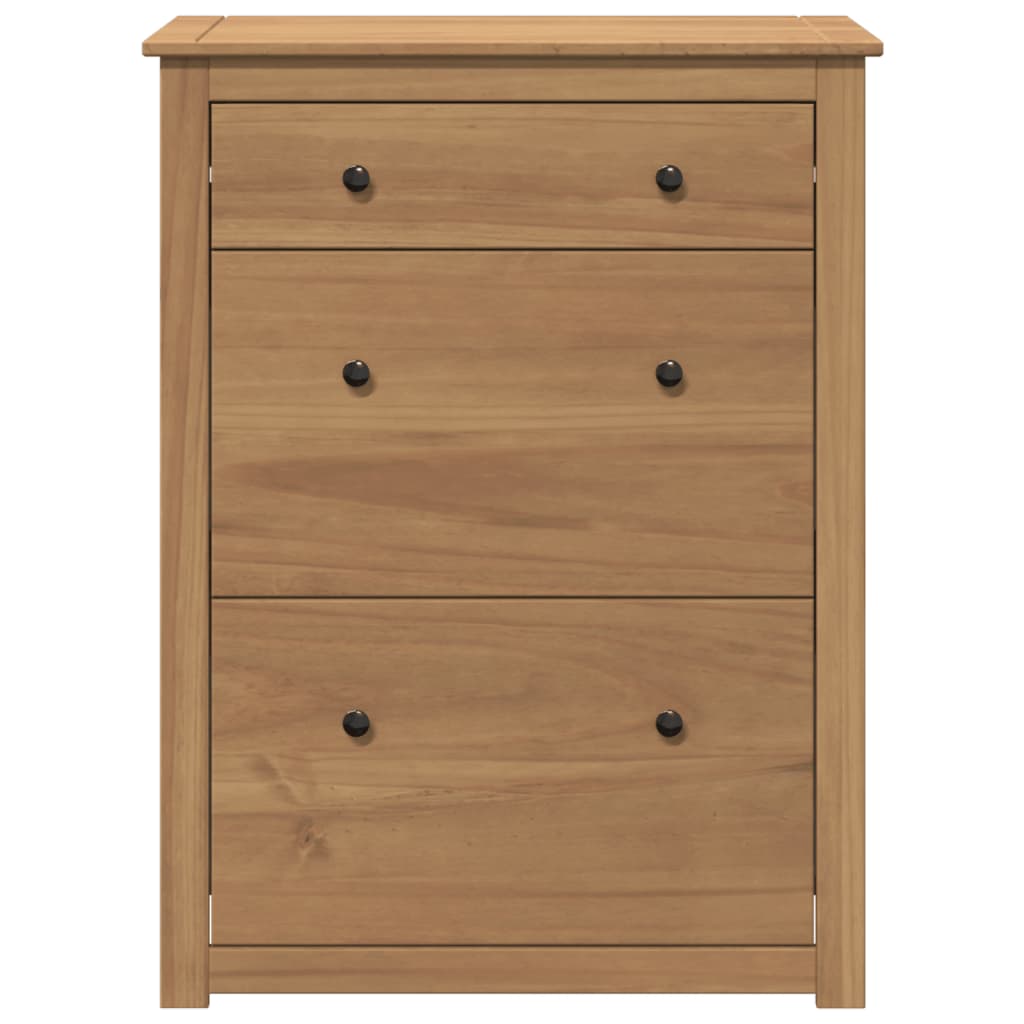 Shoe Cabinet Panama 80x35x105 cm Solid Wood Pine