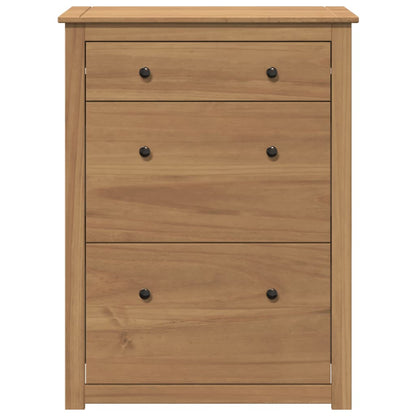 Shoe Cabinet Panama 80x35x105 cm Solid Wood Pine