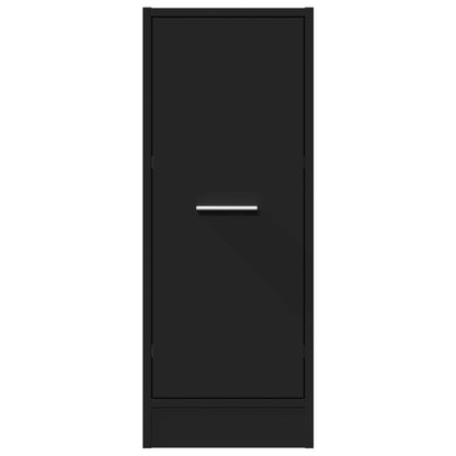 Apothecary Cabinet Black 30x41x77.5 cm Engineered Wood
