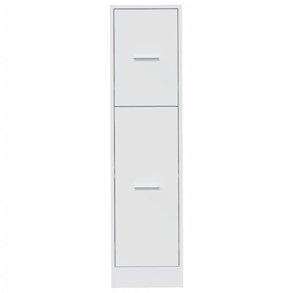 Apothecary Cabinet White 30x41x118 cm Engineered Wood