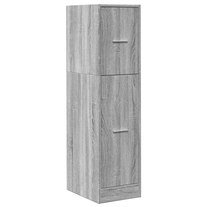 Apothecary Cabinet Grey Sonoma 30x41x118 cm Engineered Wood