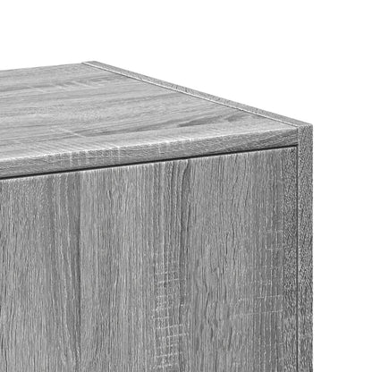 Apothecary Cabinet Grey Sonoma 30x41x118 cm Engineered Wood