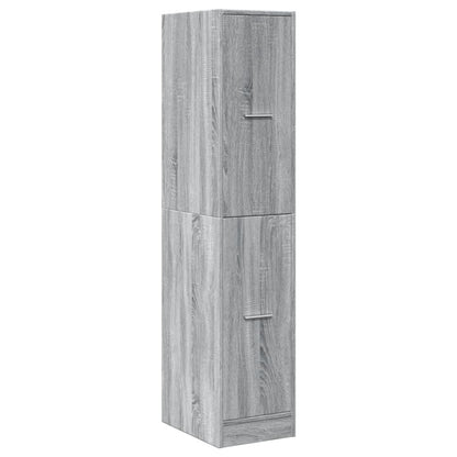 Apothecary Cabinet Grey Sonoma 30x41x144.5 cm Engineered Wood
