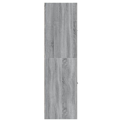 Apothecary Cabinet Grey Sonoma 30x41x144.5 cm Engineered Wood
