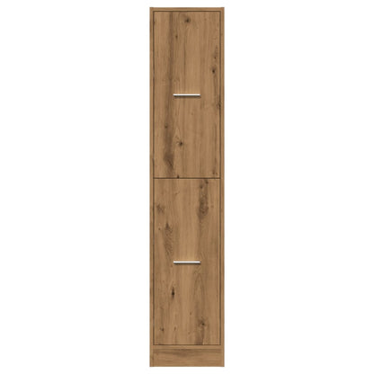 Apothecary Cabinet Artisian Oak 30x41x144.5 cm Engineered Wood