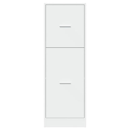 Apothecary Cabinet White 40x41x118 cm Engineered Wood