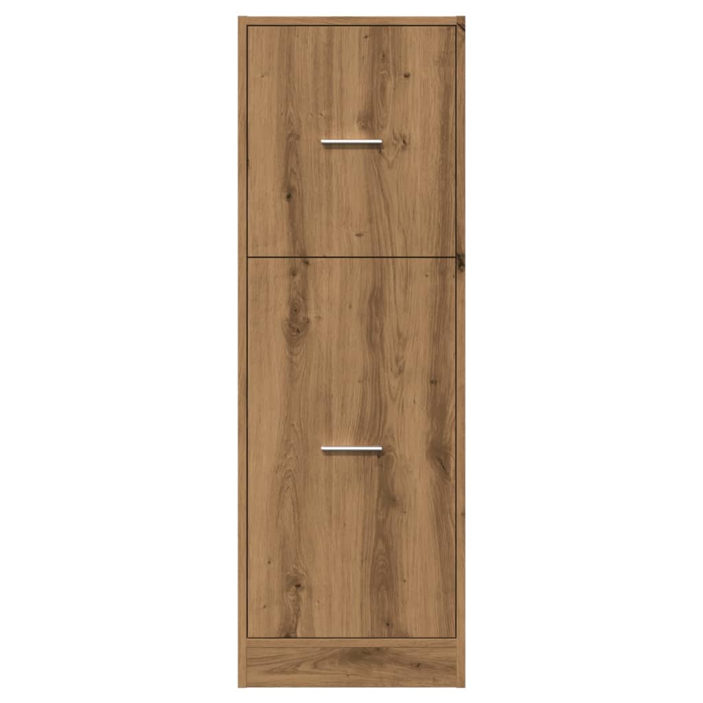 Apothecary Cabinet Artisian Oak 40x41x118 cm Engineered Wood