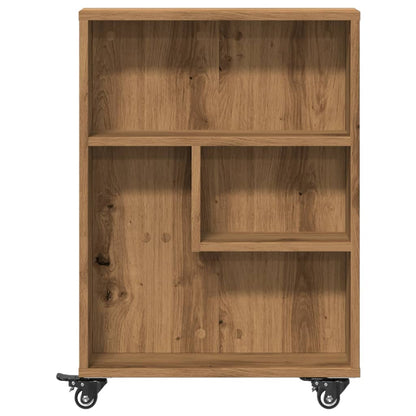 Narrow Storage Trolley Artisian Oak 48x13x68 cm Engineered Wood
