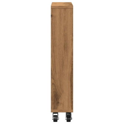 Narrow Storage Trolley Artisian Oak 48x13x68 cm Engineered Wood