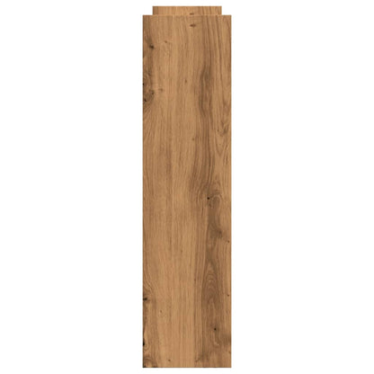 Narrow Storage Trolley 4 Tier Artisian Oak Engineered Wood