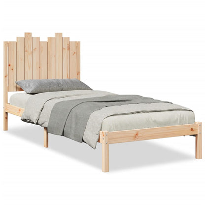 Extra Long Bed Frame without Mattress 100x210 cm Solid Wood