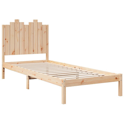 Extra Long Bed Frame without Mattress 100x210 cm Solid Wood