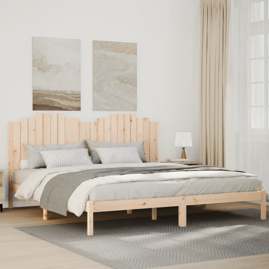 Extra Long Bed Frame without Mattress 180x210 cm Solid Wood