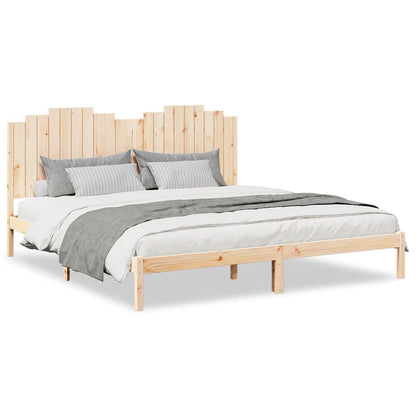 Extra Long Bed Frame without Mattress 180x220 cm Solid Wood