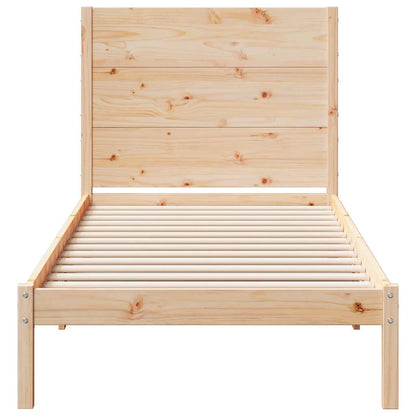 Extra Long Bed Frame without Mattress 90x220 cm Solid Wood