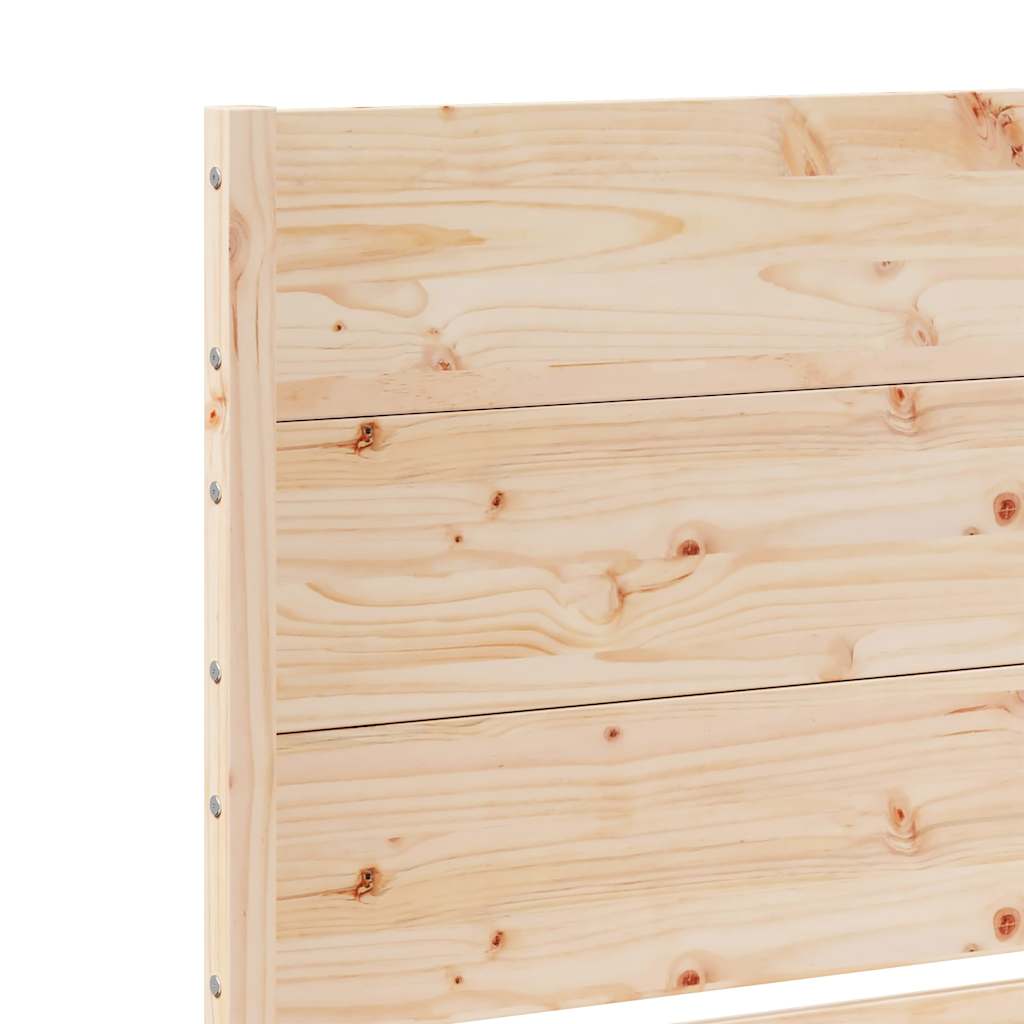 Extra Long Bed Frame without Mattress 200x220 cm Solid Wood