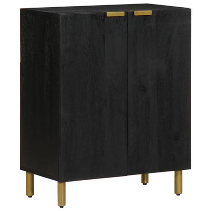 3 Piece Sideboards Black Engineered Wood