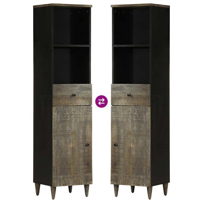 3 Piece Bathroom Furniture Set Solid Wood Mango