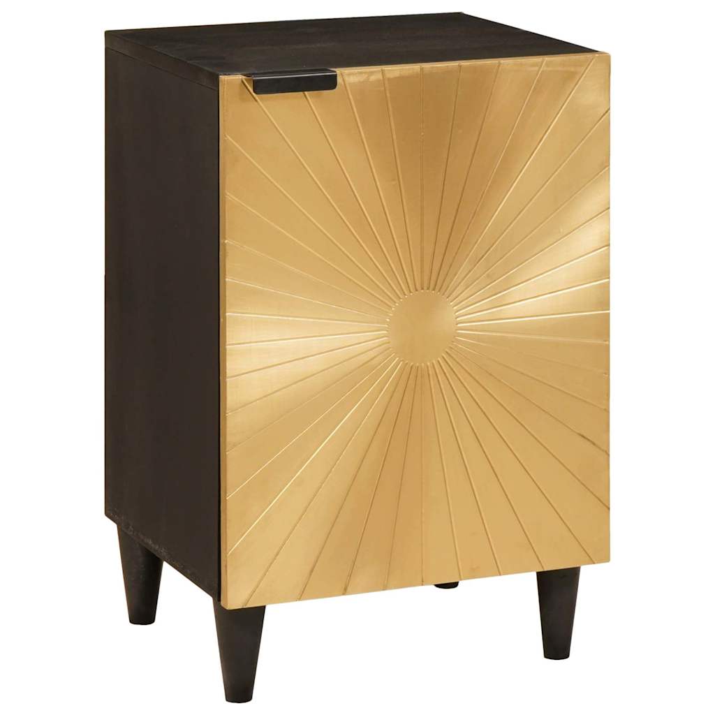 Bathroom Furniture Sets 5 pcs Black and Gold 38 x 33 x 160 cm