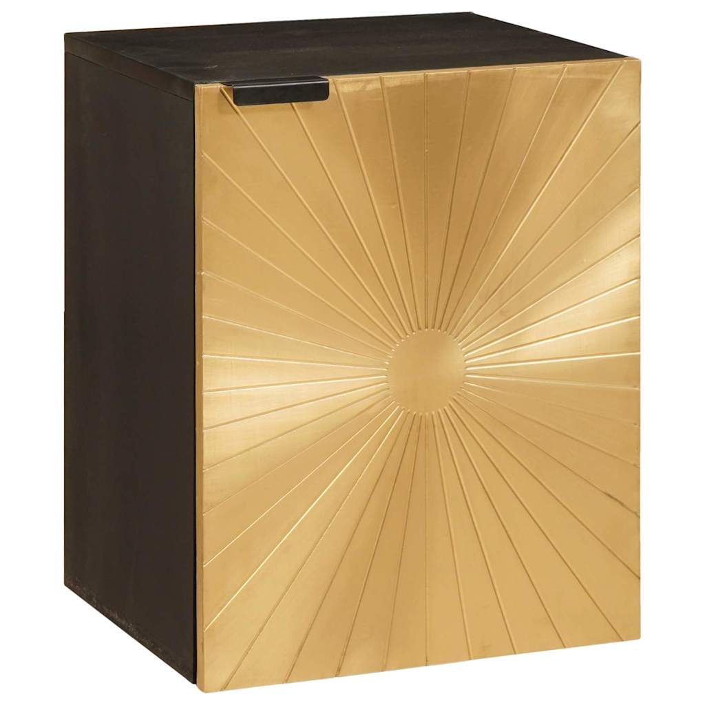 Bathroom Furniture Sets 5 pcs Black and Gold 38 x 33 x 160 cm