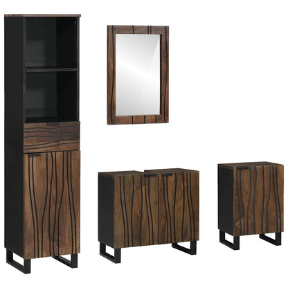 Bathroom Furniture Set with Drawer 4 pcs White 38 x 33 x 160 cm