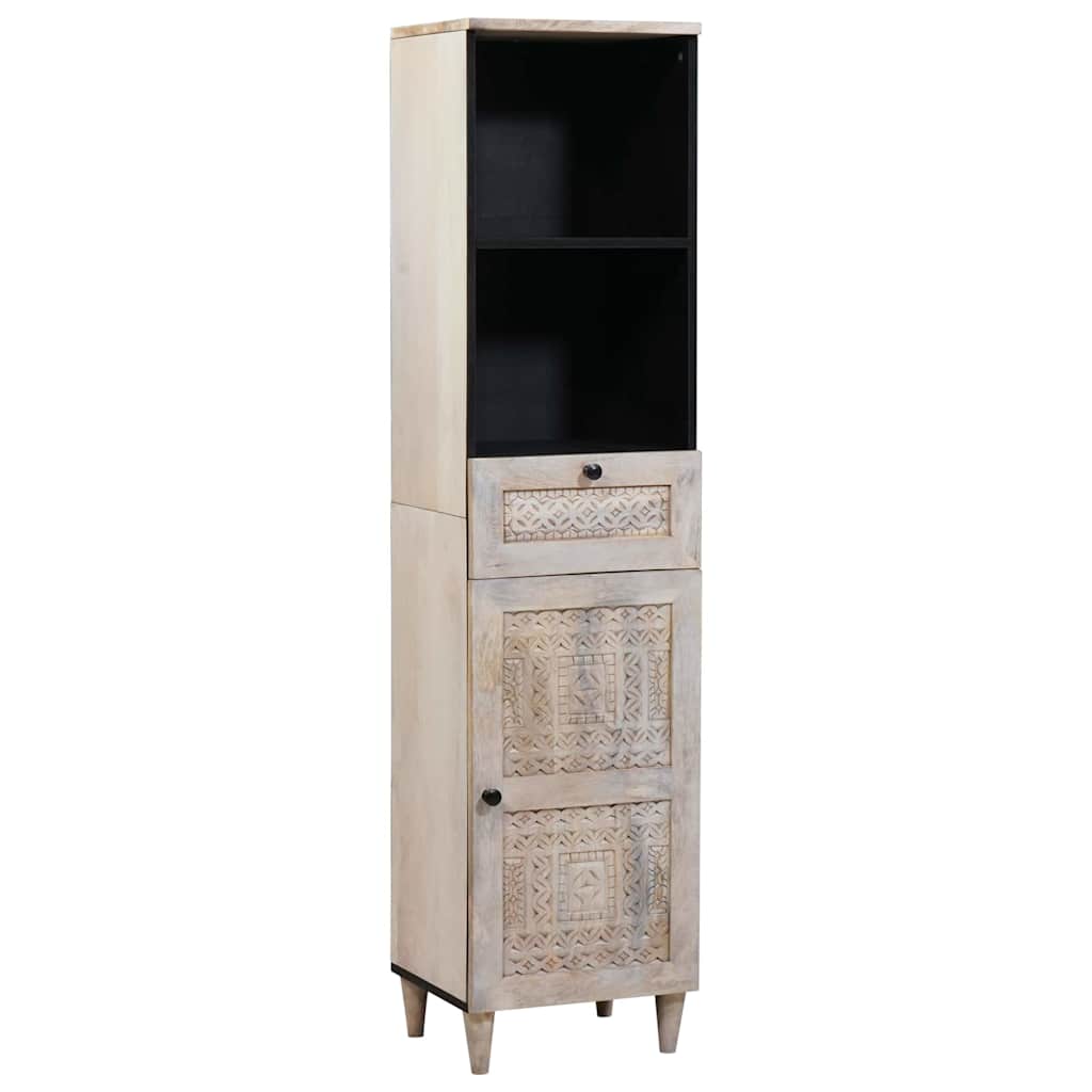 Bathroom Furniture Set with Drawer 3 pcs White 38 x 33 x 160 cm