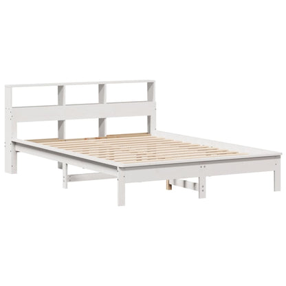 Bed Frame without Mattress White 160x200 cm Solid Wood Pine