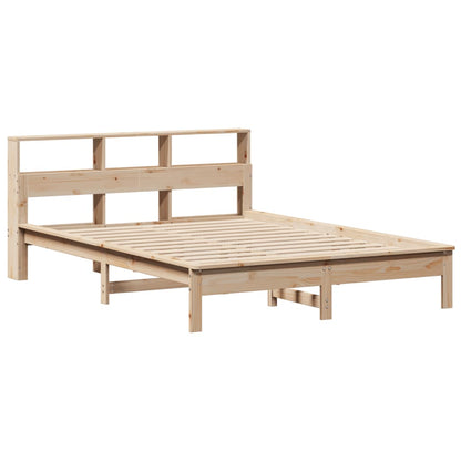 Bed Frame without Mattress 135x190 cm Double Solid Wood Pine