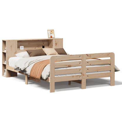 Bed Frame without Mattress 120x200 cm Solid Wood Pine