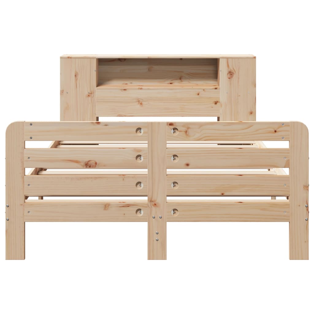 Bed Frame without Mattress 120x200 cm Solid Wood Pine