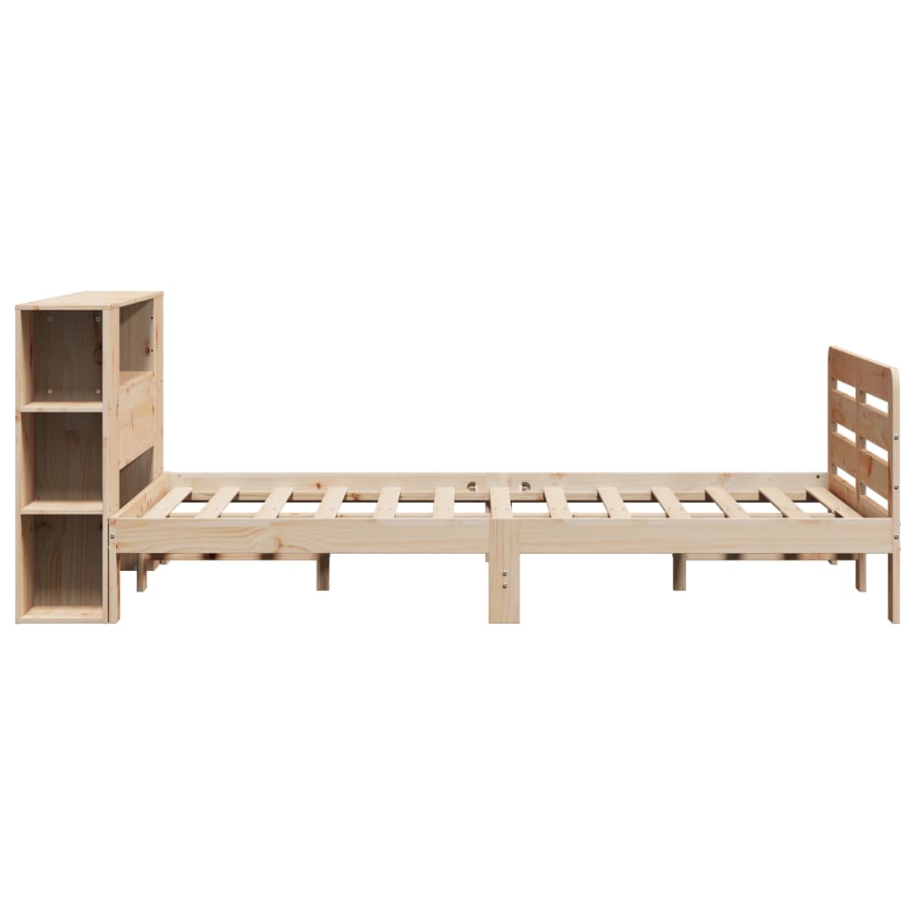Bed Frame without Mattress 120x200 cm Solid Wood Pine