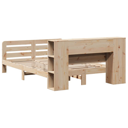 Bed Frame without Mattress 120x200 cm Solid Wood Pine