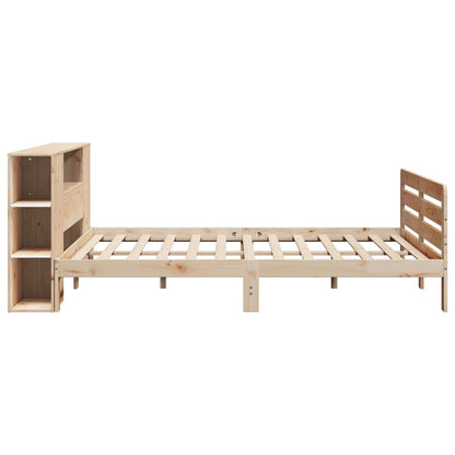 Bed Frame without Mattress 200x200 cm Solid Wood Pine