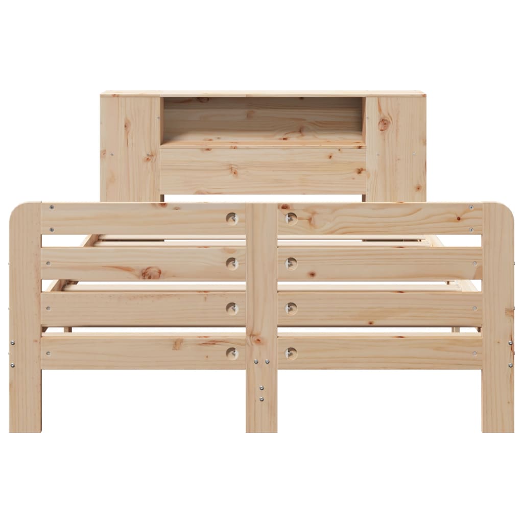 Bed Frame without Mattress 120x190 cm Small Double Solid Wood Pine